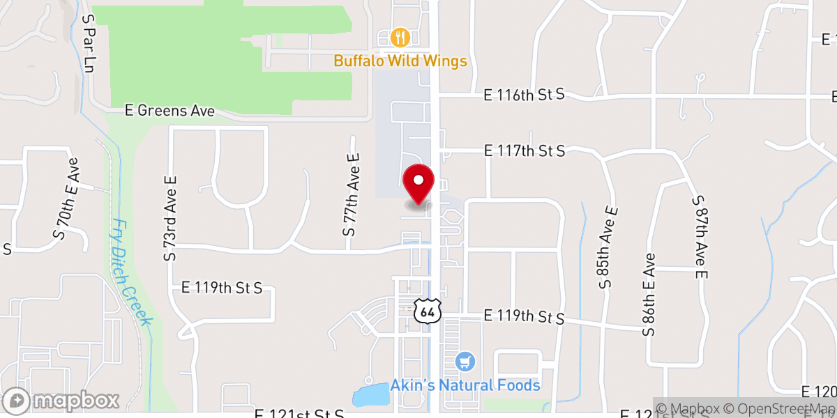 Map showing location of North Heights Church of Christ