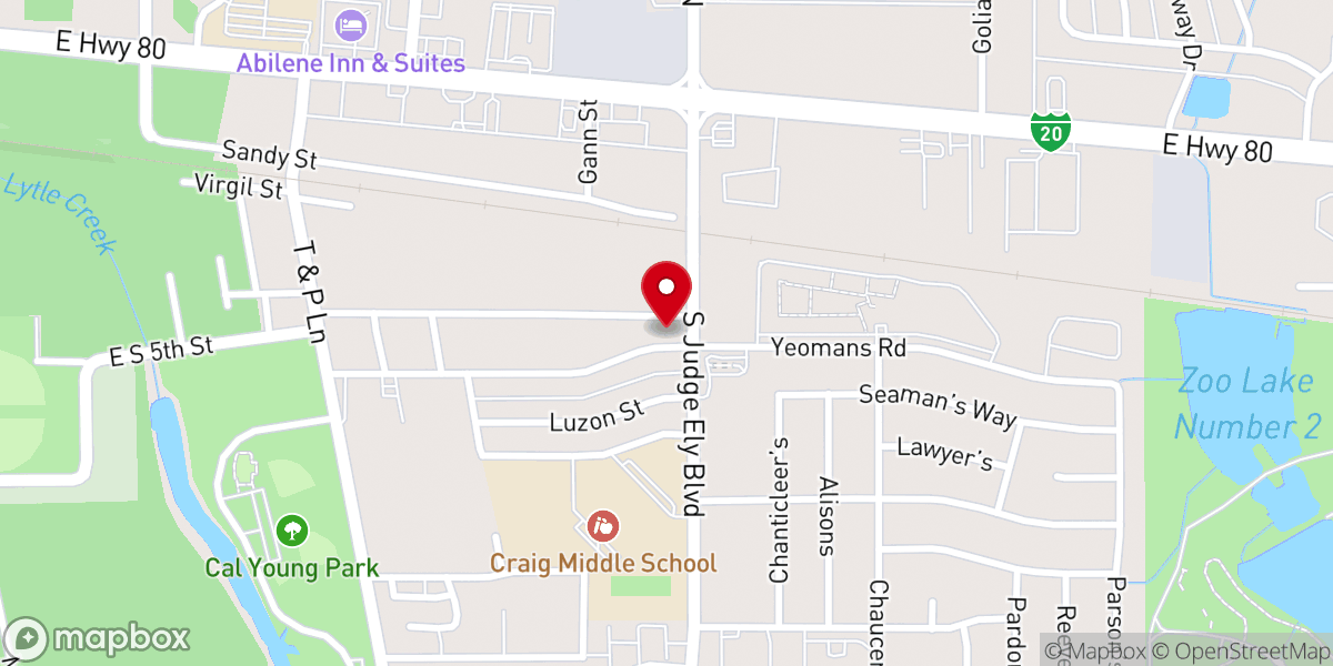 Map showing location of King Solomon Baptist Church