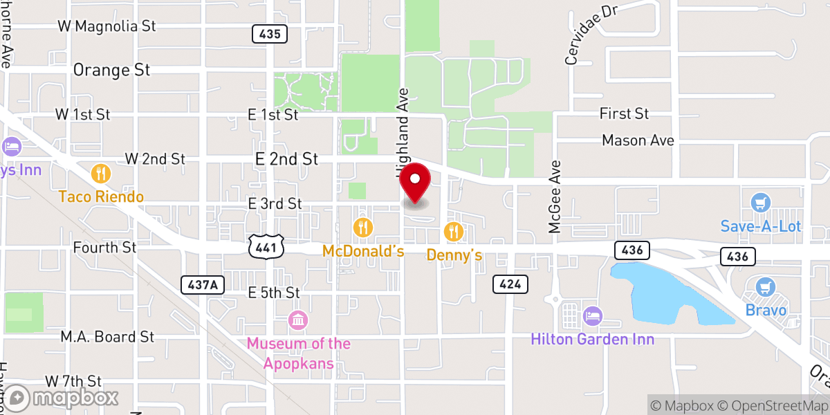 Map showing location of Anointed Word FWC