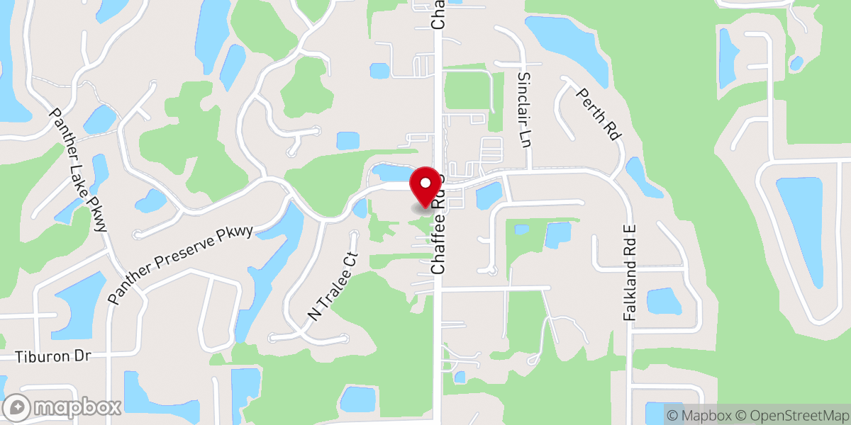 Map showing location of Chaffee Road Church of Christ