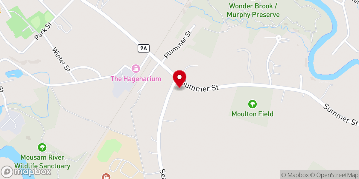 Map showing location of Bibber Memorial Chapel