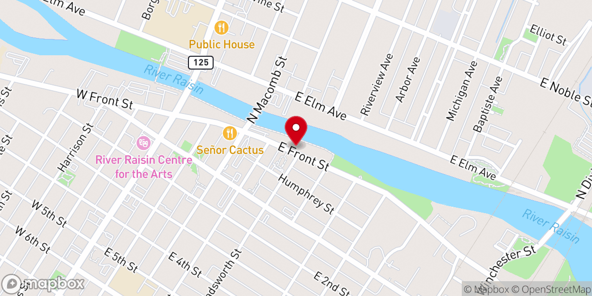 Map showing location of Primera Iglesia Hispana De Monroe A C Y M