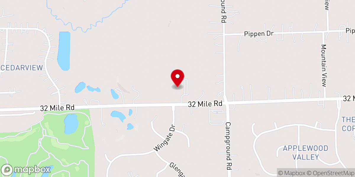 Map showing location of Grace Lutheran Fellowship Church
