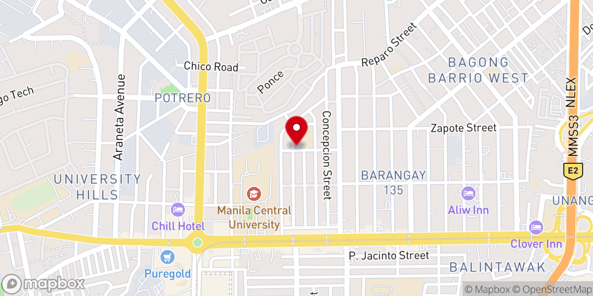 Map showing location of Sacred Heart of Jesus Parish Church - Morning Breeze Subdivision, Caloocan City (Diocese of Kalookan)