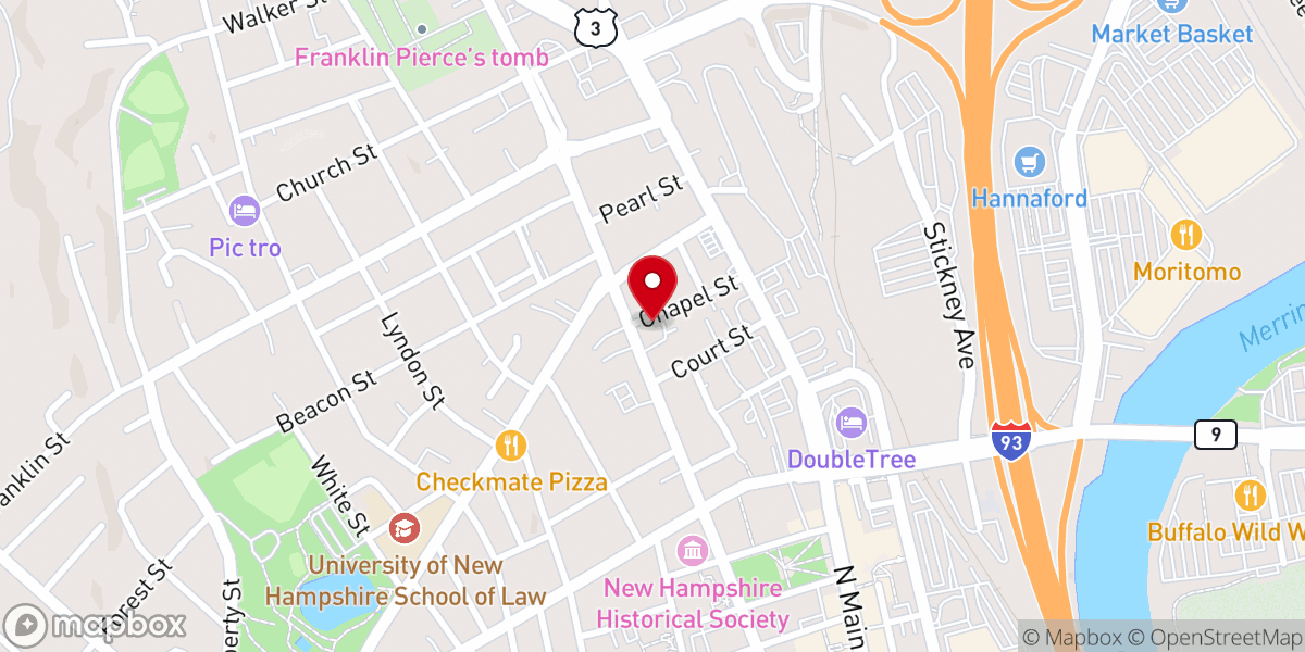Map showing location of Holy Trinity Church