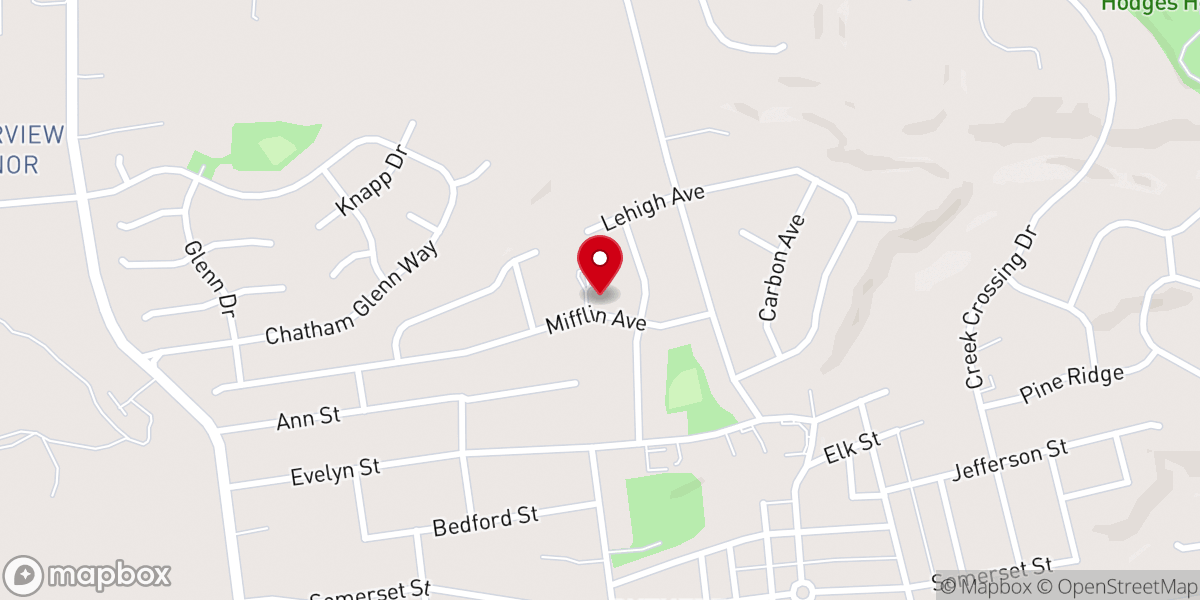 Map showing location of Bhutanese Nepali Evangelical Church of Harrisburg