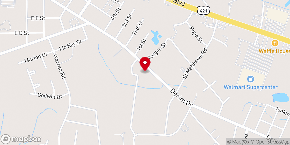 Map showing location of Word Afire Ministries