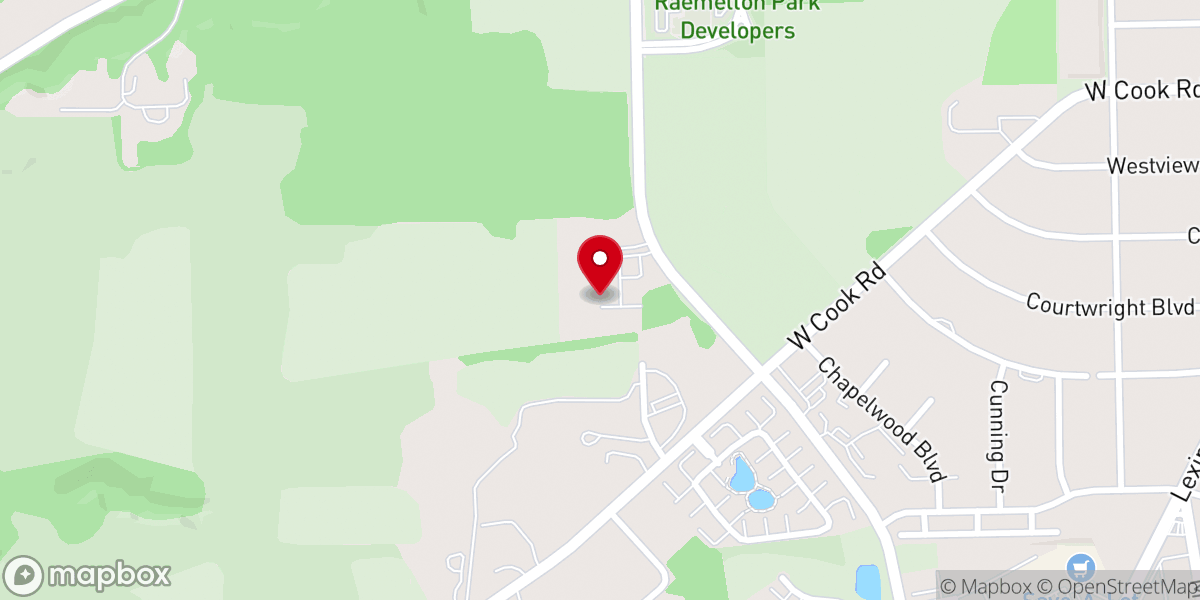 Map showing location of Gospel Assembly