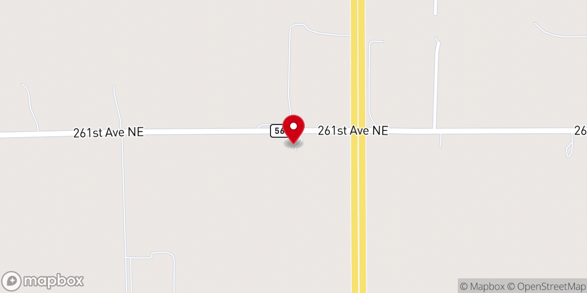 Map showing location of Erickson Farmstead