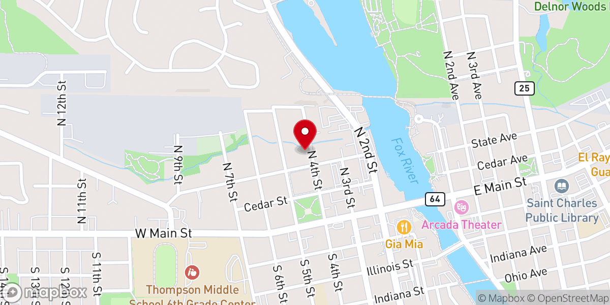 Map showing location of St Patrick's Catholic Religious Education Office