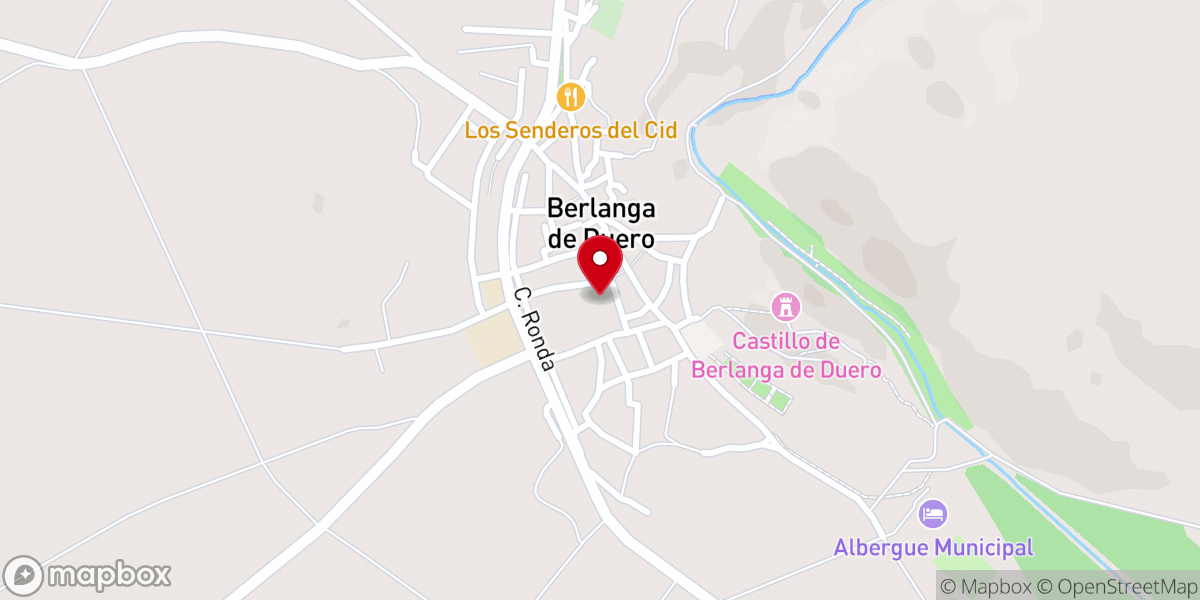 Map showing location of Colegiata Santa María del Mercado