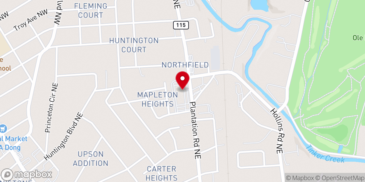 Map showing location of Spirit of Life Church International