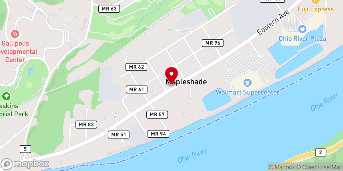 Map showing location of Apostolic Gospel Church