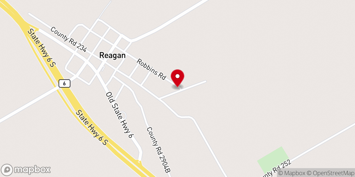 Map showing location of Church Zion Rock Baptist
