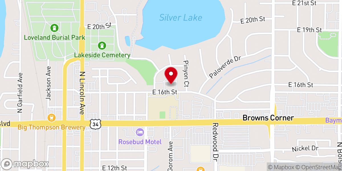 Map showing location of Zion Lutheran Church