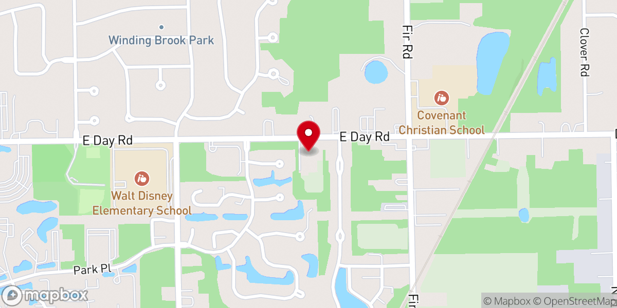 Map showing location of Grace Brethren Church