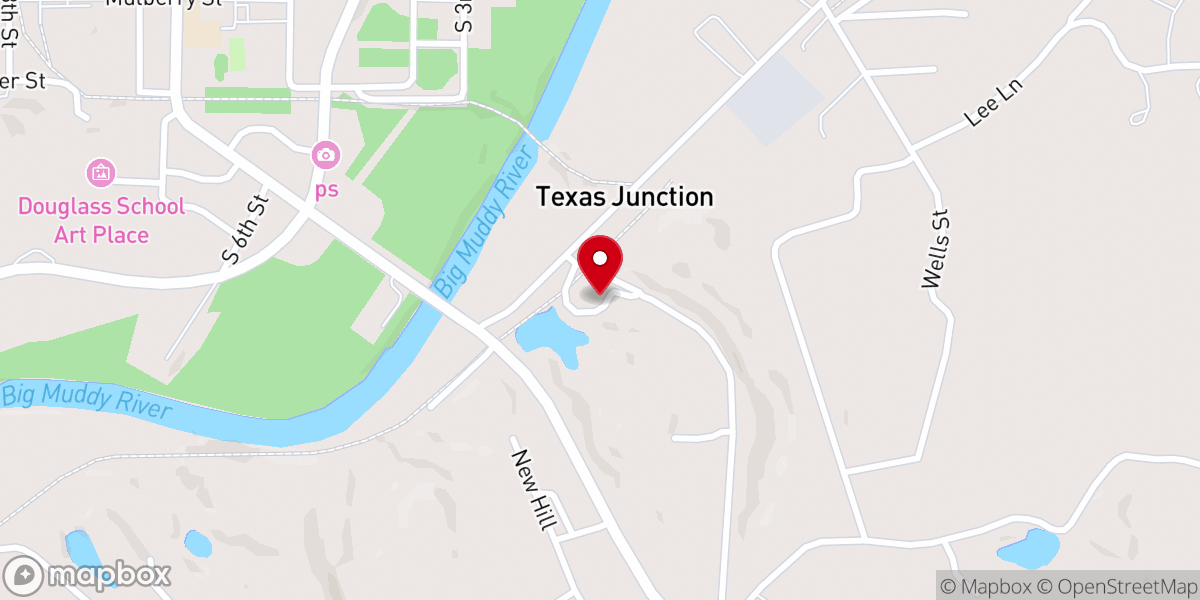 Map showing location of Mt Carbon Christian Church