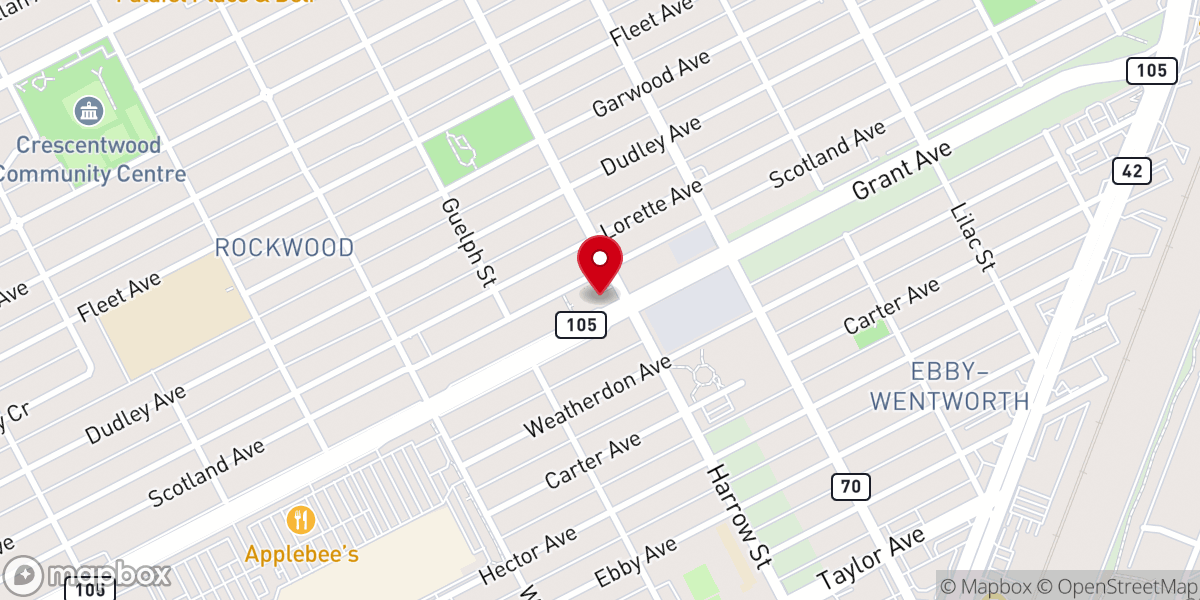 Map showing location of Holy Family Ukrainian Catholic