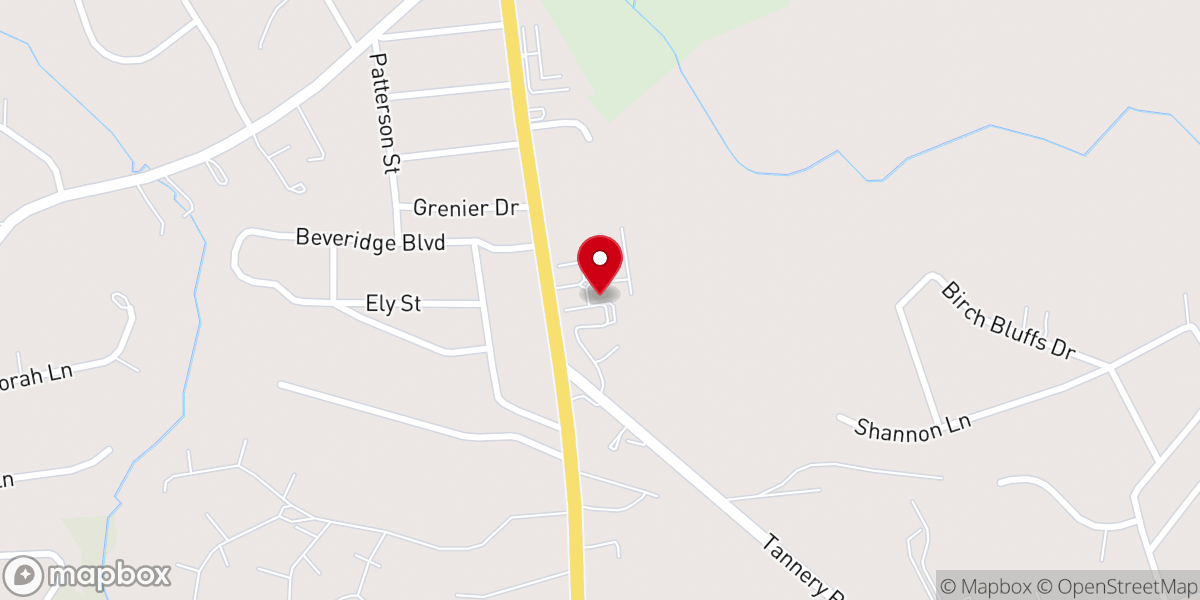 Map showing location of Southwood Acres