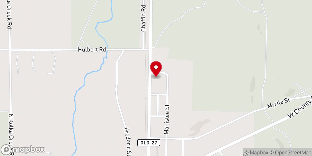 Map showing location of Living Water Christian Center