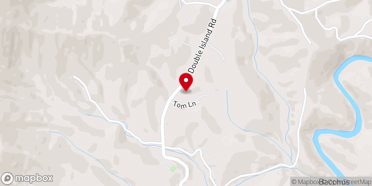 Map showing location of Pleasant Gap Church
