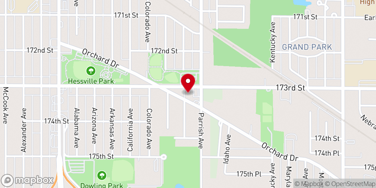 Map showing location of Terrace Park Church of God
