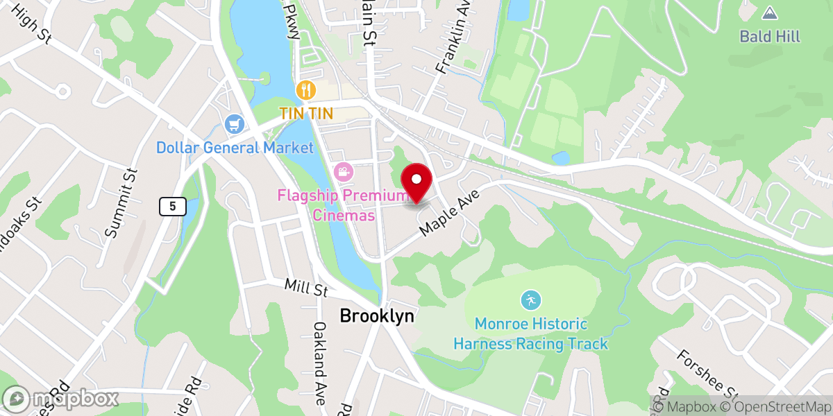 Map showing location of Monroe Presbyterian Preschool