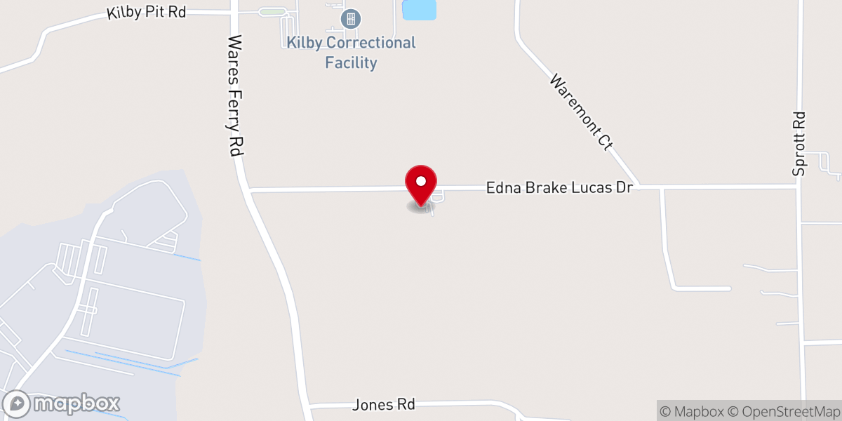 Map showing location of Mt Meigs Church of Christ