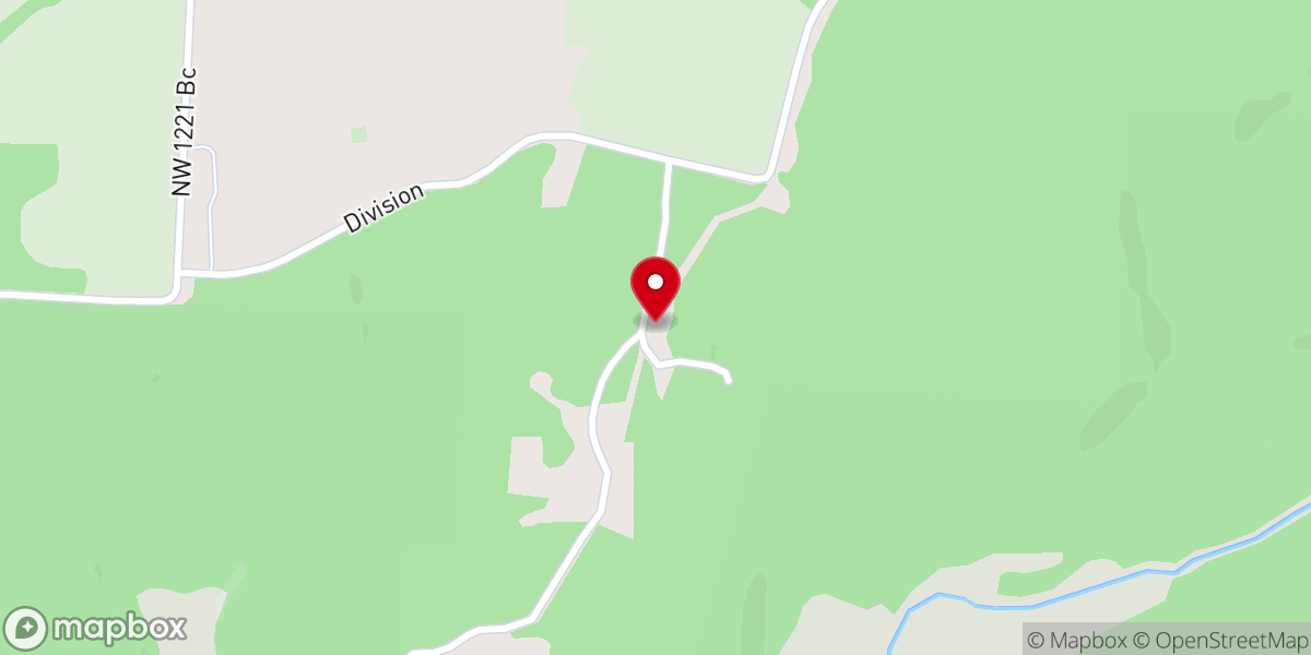 Map showing location of Hickory Chapel