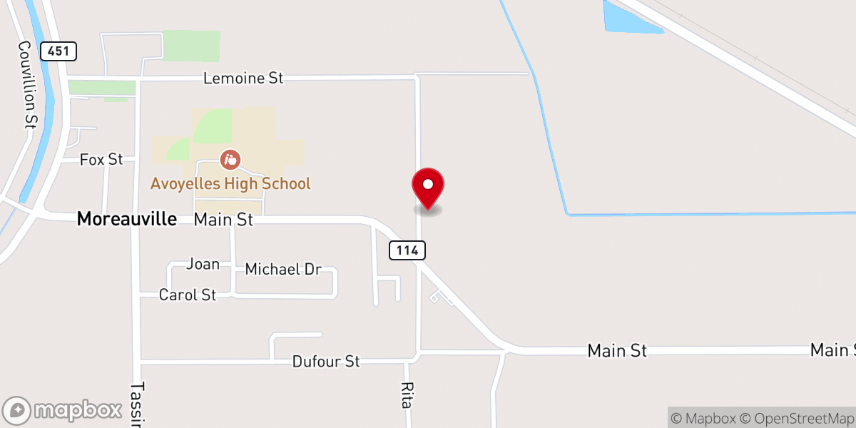 Map showing location of Mount Pleasant Baptist Church