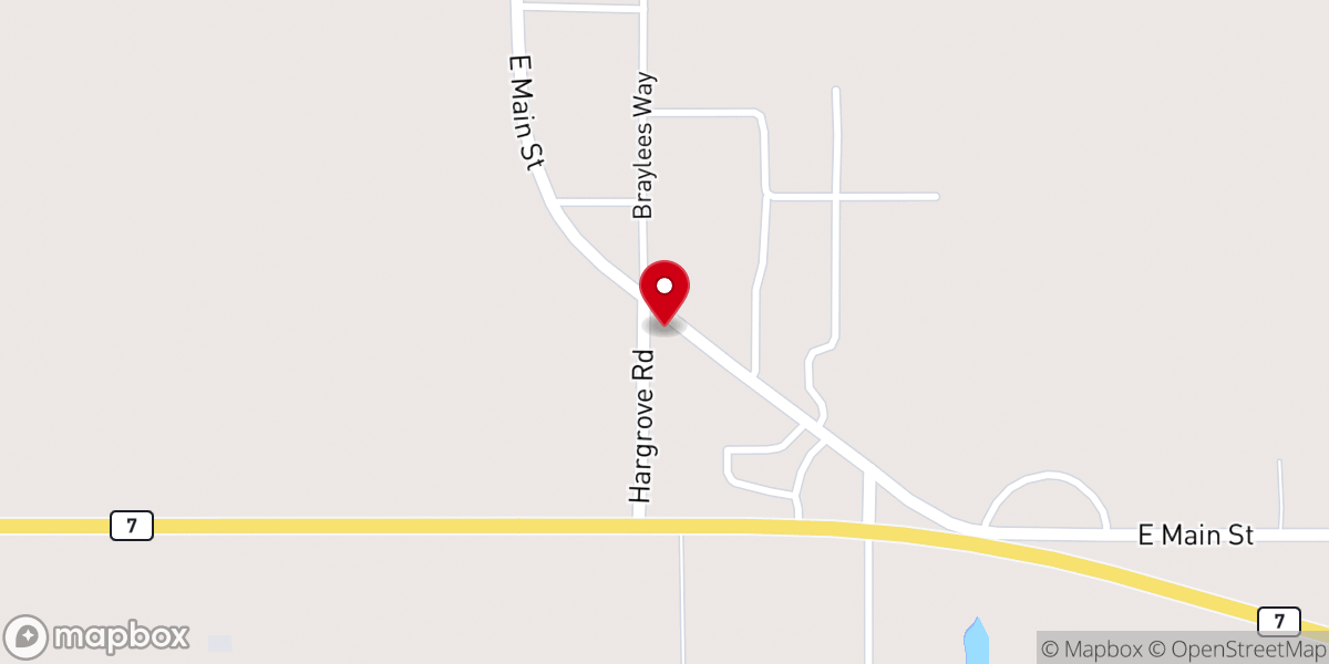 Map showing location of Velma Town Of