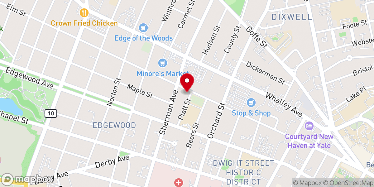 Map showing location of Union Temple FWB Church