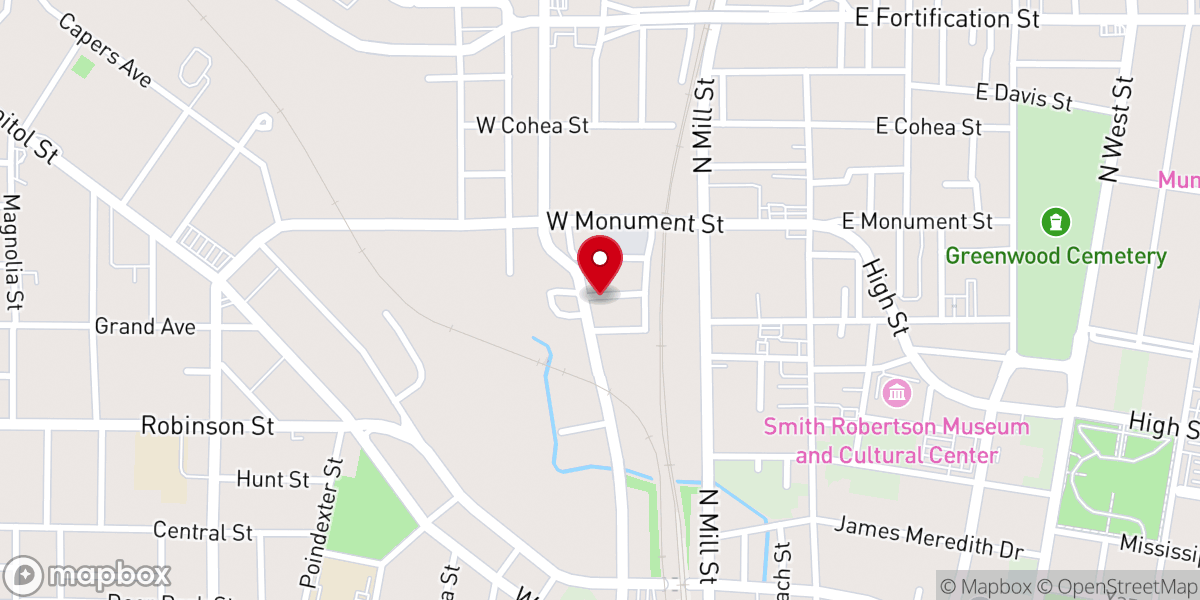 Map showing location of Old Strangers Home Baptist Church