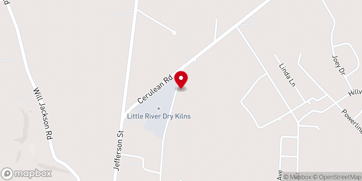 Map showing location of New Light Baptist Church