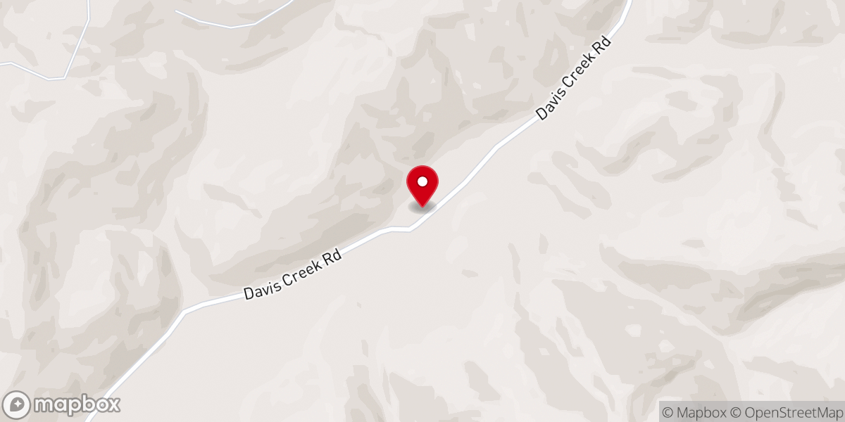Map showing location of Woodson Gap Baptist Church