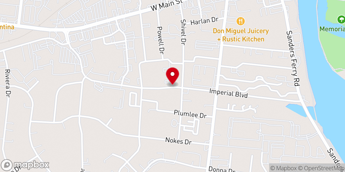 Map showing location of Oasis Church