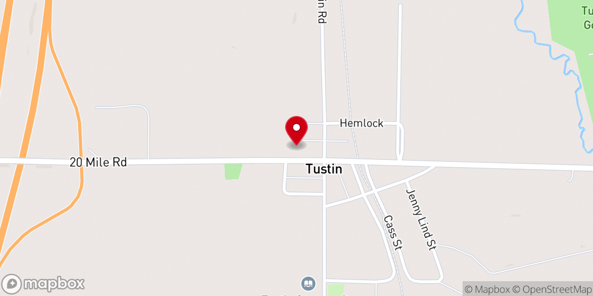 Map showing location of Tustin Covenant Church