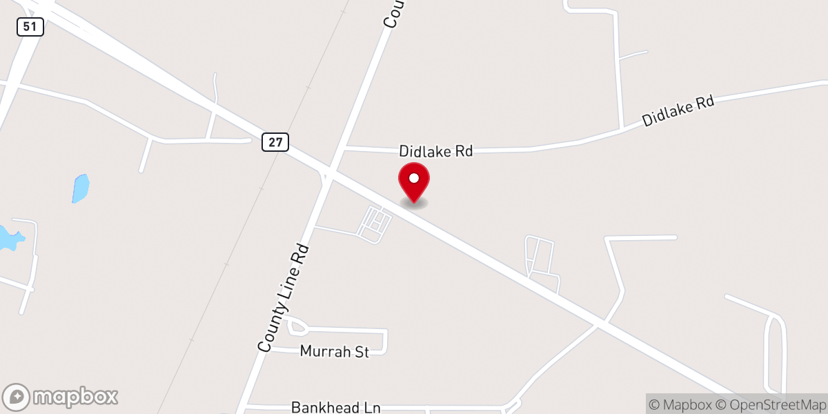 Map showing location of Crystal Springs Church Of Christ