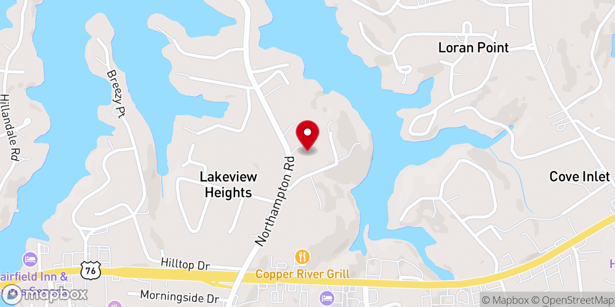 Map showing location of Episcopal Church of the Ascension