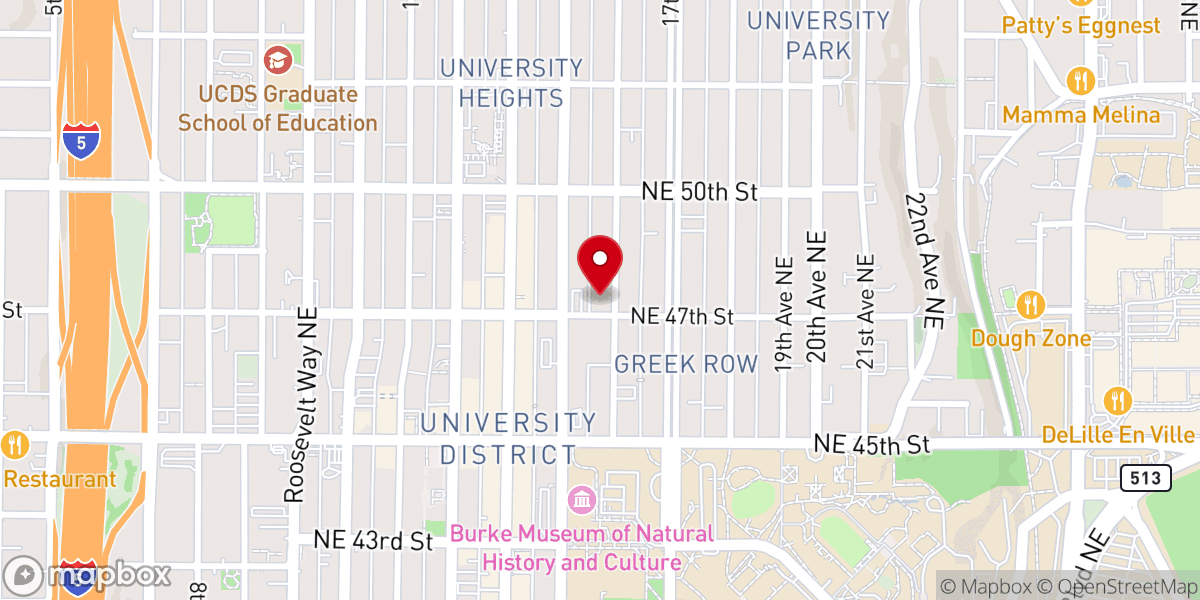 Map showing location of Earl Palmer Ministries