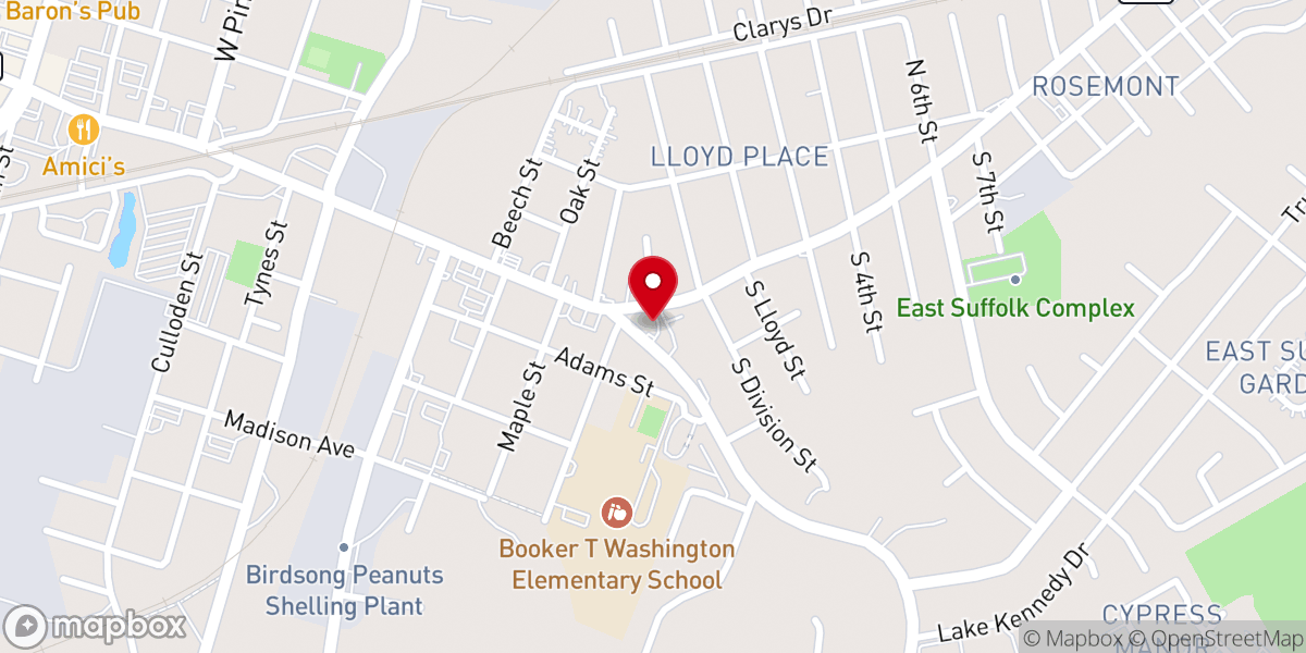 Map showing location of Faith Community United Holy Church