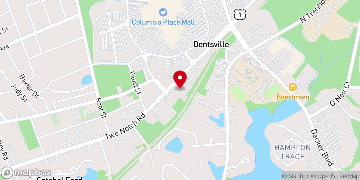 Map showing location of Forward City Church