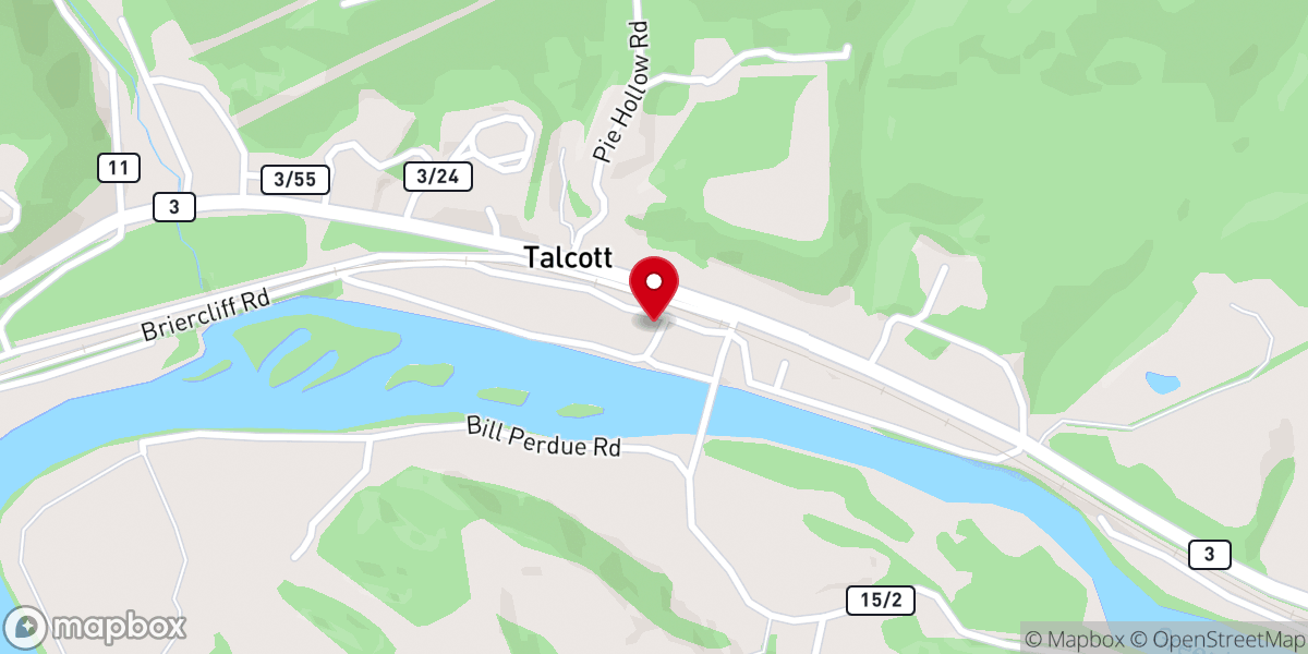 Map showing location of Trinity United Methodist Church