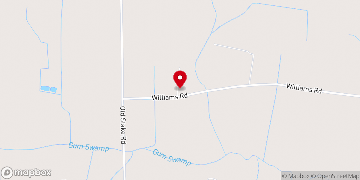 Map showing location of Clarendon Freewill Baptist Church