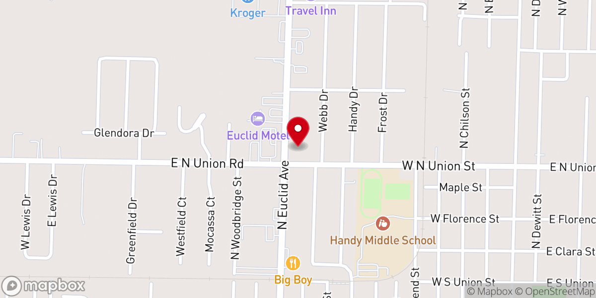 Map showing location of New Church