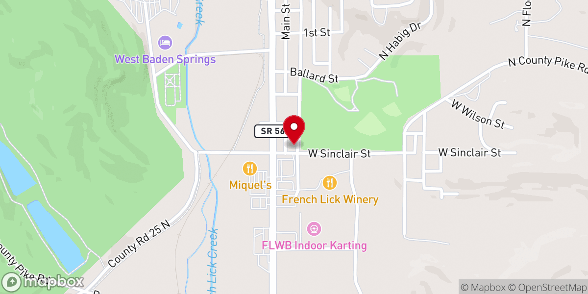 Map showing location of First Baptist Colored Church