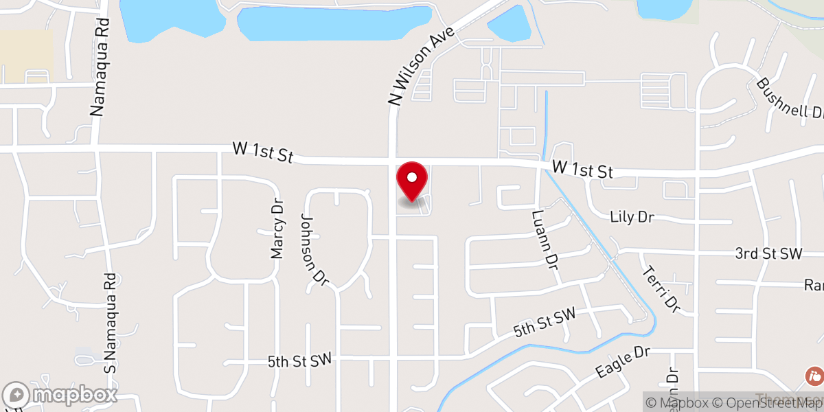 Map showing location of Healing Rooms of Loveland