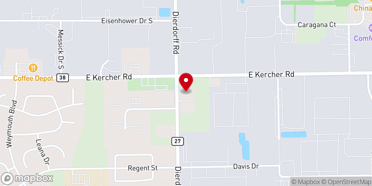 Map showing location of Abundant Life Missionary Church