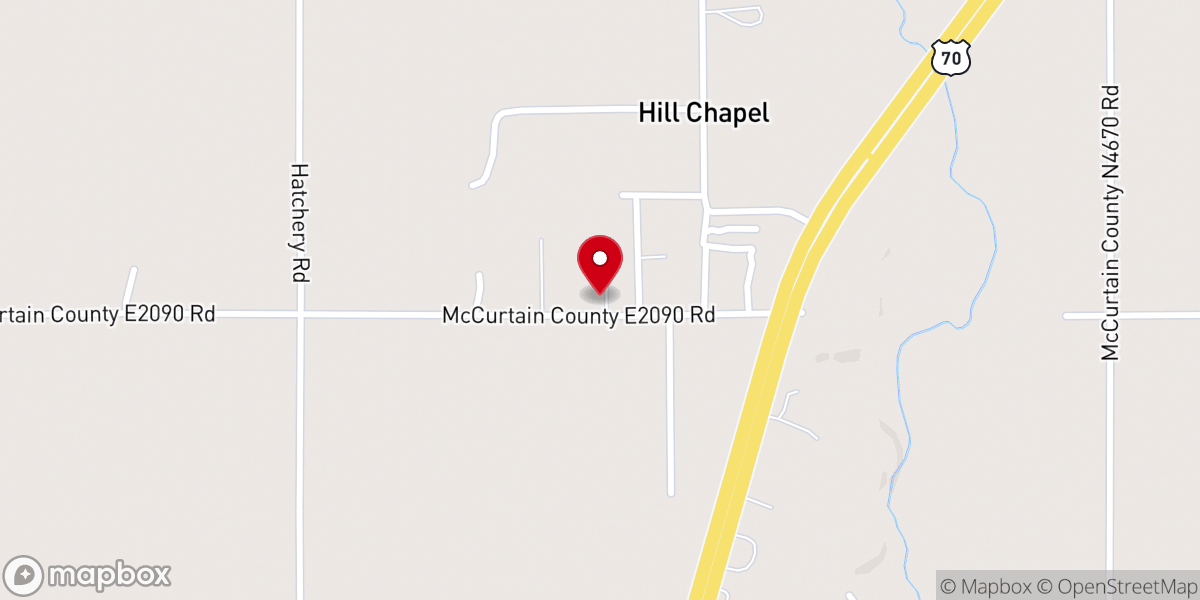Map showing location of Bethlehem Church