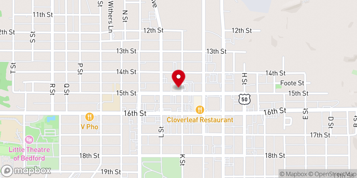 Map showing location of First Christian Church